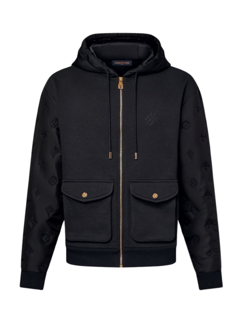 LOUIS VUITTON HYBRID ZIPPED SIGNATURE MONOGRAM JACKET